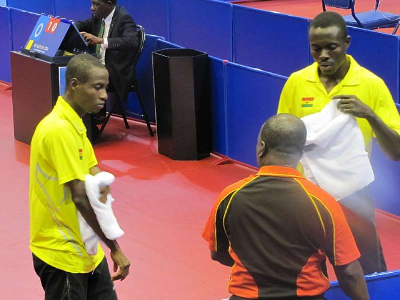 Table Tennis Coach Anthony Owusu Ansah Issues Instructions To Deric
