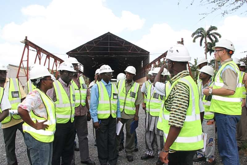 TEAM AT ETS THAT HOUSES AGA-OBUASI FORESTRY AND CARPENTRY SECTIONS
