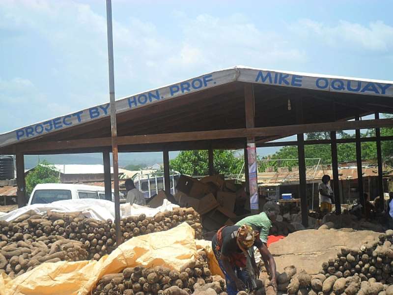 Basali Yam Market at Haatso