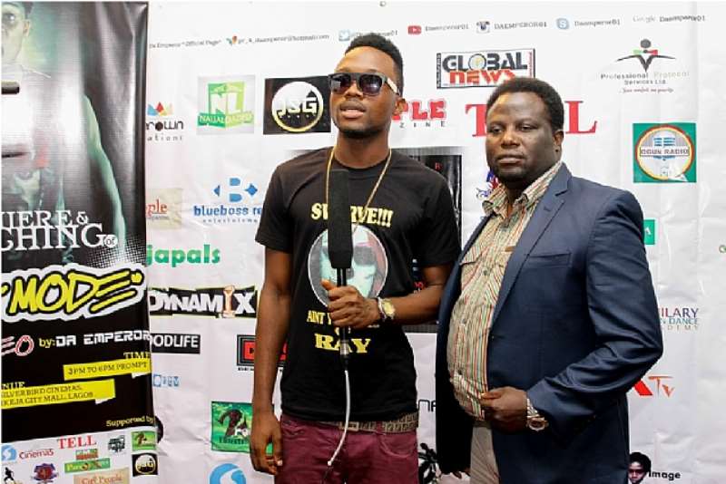 THE C.E.O BLUEBOSS ENTERTAINMENT MR BAYO OKEGBENRO ON THE RED CARPET