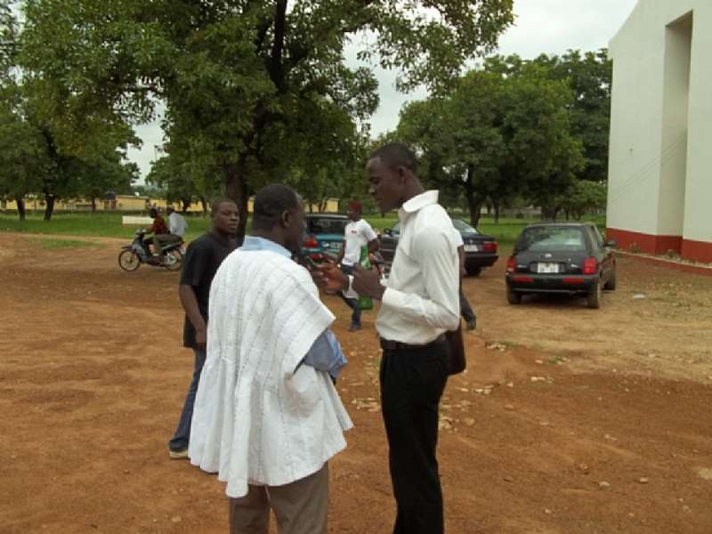 THE RFA CHAIRMAN BEING INTERVIEWED AFTER THE CONGRESS