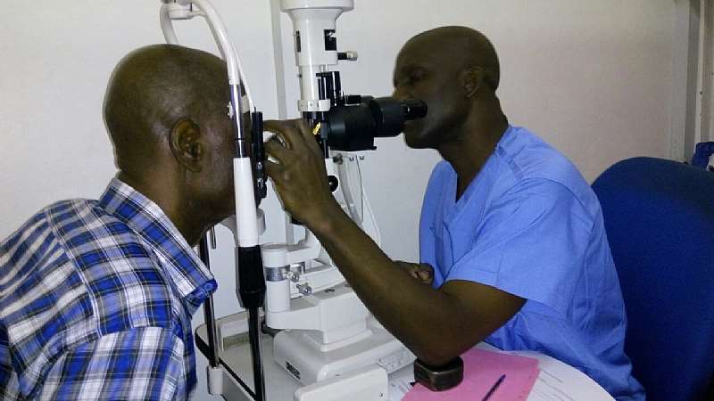 the veteran actor william addo being examined for surgery 1