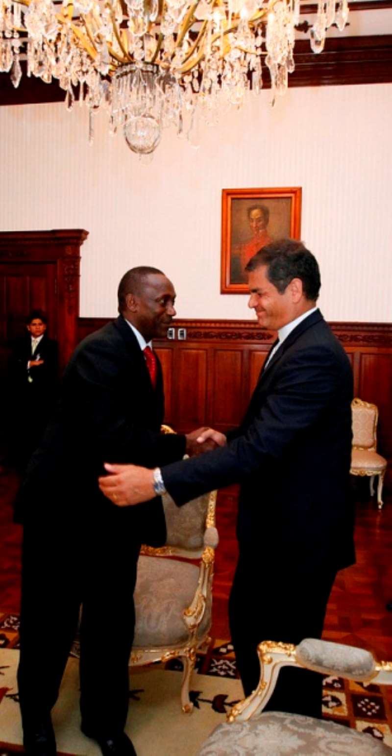 UNIDO DG YUMKELLA DEPARTS THE PALACE