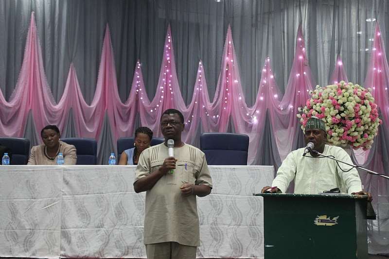Pastor Bede Ogu addressing the audience