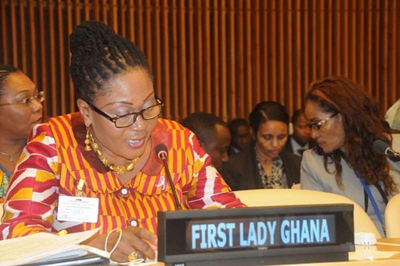 FIRST LADY H. E. MRS LORDINA MAHAMA AT OAFLA AND UNFPA EVENT IN NEW YORK