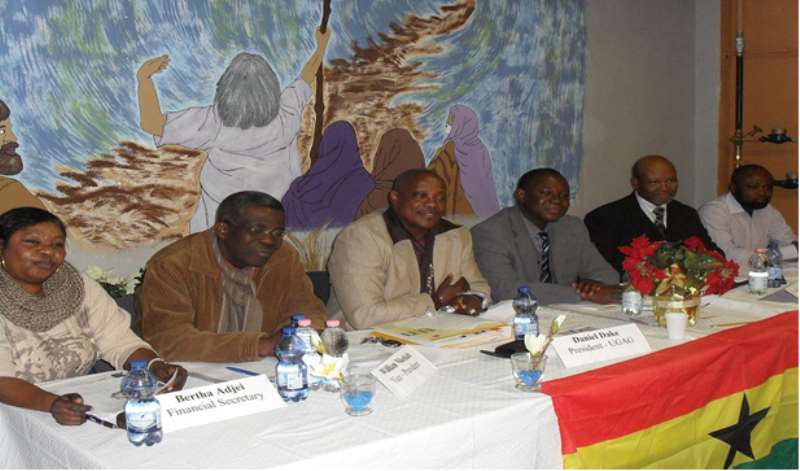 UGAG Executive (NEC) At A Meeting In Mannheim (From Left Ms Adjei, Mr. Nketia, Mr. Dake, Mr. Issifu Of MALU, Mr. Tokornoo And Mr. Gyasi)