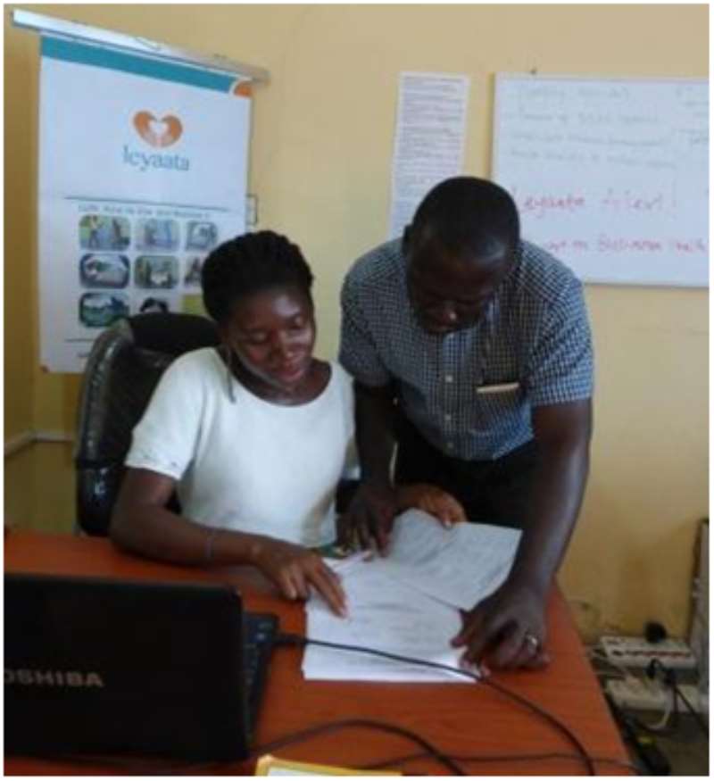 Leyaata Supervisors Analyzing Field Data
