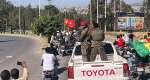 In this photo taken with a smartphone, soldiers participate in a procession welcoming former Tigray leader Getachew Reda in Mekelle, Ethiopia, October 11, 2026. -  Filmon Equar Hailu, AP