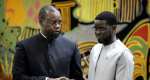 Discord has grown between Senegals now-dismissed Prime Minister Ousmane Sonko (L) and President Bassirou Diomaye Faye (R) pictured during an 2025 event in Dakar.  By PATRICK MEINHARDT (AFP/File)