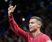 A file image of Portugals Cristiano Ronaldo after having a goal disallowed during the Nations League soccer match between Portugal and Wales in Lisbon on September 24, 2026. -  Armando Franca, AP