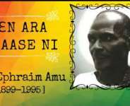 Ephraim Amu translated his own Ewe text into Akuapem Twi