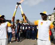The flame for the Dakar 2026 Youth Olympic Games arrived in Senegal in September for the two-week event which starts on 31 October. - REUTERS - Misper Apawu