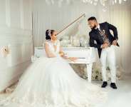 TruFlair x Freshbydotun debut 2020 bridegroom collection titled The Grandeur featuring Juliet Ibrahim, VJ Adamz