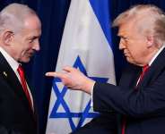 A file image of US President Donald Trump with Israeli Prime Minister Benjamin Netanyahu in Palm Beach, Florida, on December 29, 2025. - Jonathan Ernst, Reuters