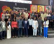 A cross section of participant, with speakers and the NSBE Director Imoro Abudulai