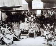 One of the first Asantehenes beautifully clad in Kente