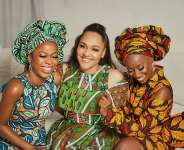 Juliana Olayode, Tania Omotayo, Soliat Bada and Mariam Adeyemi come together to share their love for African Wax Print