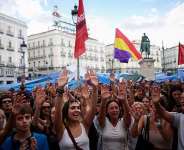 Demonstrators protest at Madrids Puerta del Sol square after a parliamentary vote on protections against evictions of vulnerable tenants on October 2, 2026. -   Alejandro Martinez Velez, Reuters