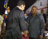 Mahama Arrives in Egypt for AU MidYear Summit and Alamein Africa Forum