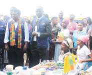 Dereje Wordofa with Samira Bawumia