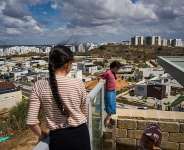 Residents gather on a hill on October 1, 2026, in Sderot, one of the areas in southern Israel attacked by Hamas three years prior. -  Oded Balilty, AP