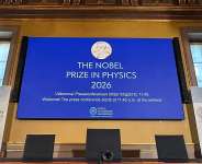 winner of the 2026 Nobel Prize in Physics was announced at the Royal Swedish Academy of Sciences (KVA) in Stockholm. -  Steffen Trumpf, Reuters