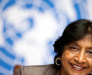 Pillay, 85, continues to work as a judge, currently serving at the International Court of Justice. Valentin Flauraud, Reuters