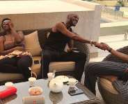 Singer, D’banj, 2Baba Hangs out with Their Wives
