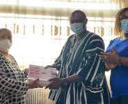 Image of the book donations by Professor Enoch Opoku Antwi