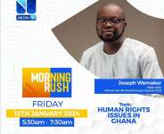 Joseph Wemakor returns to Metro TV ‘Morning Rush’ for third time to address human rights issues