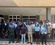 Level 300 law students of Zenith University College in group photograph