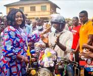 Prestea Huni-valley MP Donates Helmets To Motorcycle Riders Association