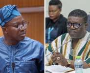 Majority Leader Mahama Ayarigaleft and Majority Chief Whip Rockson-Nelson Dafeamekpor