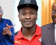 Asamoah Gyan goes the Funny Face way to reveal how NPP used him