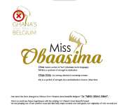 Ghana Most Beautiful (Belgium) changed to Miss Obaasima