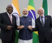 Cyril Ramaphosa, Narendra Modi and Lula da Silva