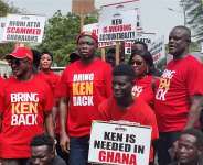 “Bring Back Ken”: Arise Ghana Protest Enters Day Three at U.S. Embassy, Ghana