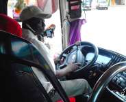 Driving With Fire On The Road From Accra To Kumasi