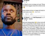 DJ Manni condemns disrespect shown to Reggae legend Fantan Mojah at BhimConcert