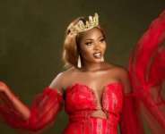 Curvy Nigerian beauty queen Joy Nguma shows off her near completed Mansion