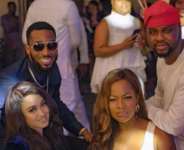 Singer, Dbanj Spotted Looking Cheerful with Wife