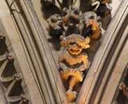 Close-up image of the Lincoln Imp at the Medieval Cathedral of Lincoln, England. (source - Wikipedia)