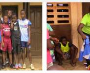 Some of the beneficiaries  after they were presented with their kits.