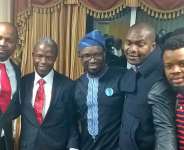 Prof. Oluyemi Osinbajo with Nigerian Diasporans in DC
