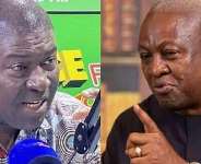 Former Chief Executive Officer of the State Transport Corporation (STC), Nana Akomea left and President Mahama