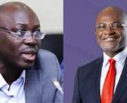 Ato Forson left and Kennedy Agyapong