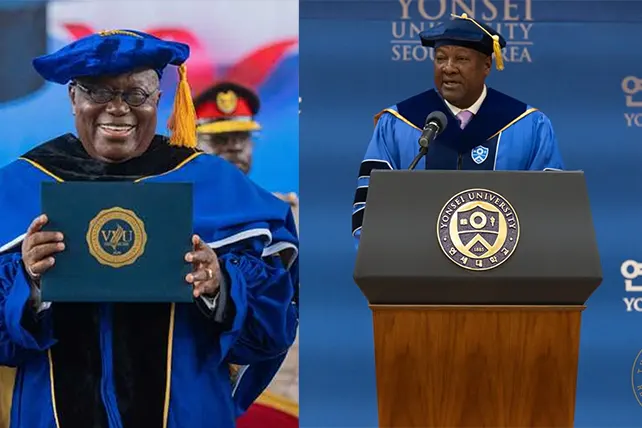 Former President Nana Akufo-Addo and President John Mahama