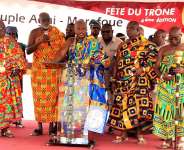 Togbe Afede XIV attends Fte de Thron Festival in Cte d’Ivoire