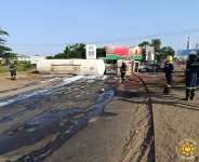 Tema: Tanker overturns at Valco Roundabout, motorists advised to use alternative routes