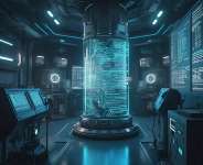 an image of AI generatedby META AI
